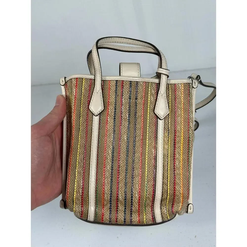 Tory Burch Perry Raffia Crossbody Bag